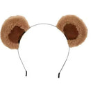 1PC Plush Bear Ear Headbands - Soft & Adorable, Unisex Accessory for Daily, Parties, Cosplay, Ideal Gift for All Ages