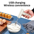 1 Wireless Electric Food Mixer, Portable 3-Speed Hand Mixer, Baking Dough and Cake Cream Mixer, Kitchen Tool