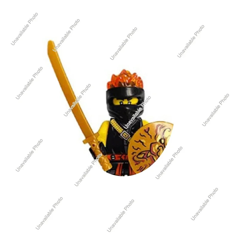 Hot Toys Ninja Figures Garmadon Jay Zane Kai Nya Lloyd Samukai Cole Harumi Ultra Violet Pyro Snake Morro Building Block Kids Toy