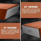 Rolling Knife Sharpener Magnetic Knife Holder Diamond Sharpening Stone Kit with 15 and 20 Degrees Angle Roller Kitchen Accessory