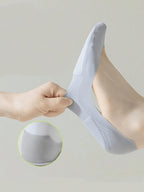 Women's Boat Socks for Plantar Fasciitis | Shock-Absorbing Insoles, Invisible Non-Slip Foot Pads for Comfortable Support