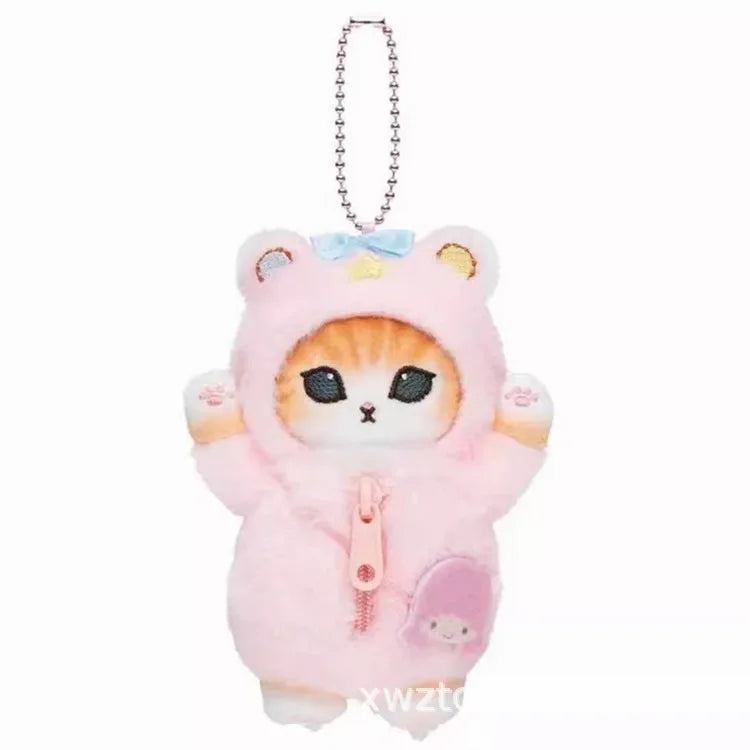 Kawaii Mofusand Cross-Dressing Sanrio Hello Kitty Kuromi Hanyodon Plush Keychain Pendant Anime Plush Backpack Pendant