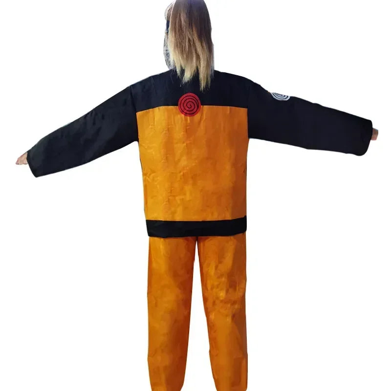 Anime Shippuuden Cosplay Uzumaki Kostuum Volwassen Kinderen Jas Broek Pruik Halloween Prestaties Kleding C47M80