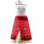 Women Movie Cosplay Moana Costume Tassel Skirt Outfits Ocean Adventure Princess Dress For Adult Girl Carnival Halloween Dress Up