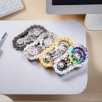 Rainbow Fidget Spinner Zinc Alloy Mechanical Bike Chain Gear Sprocket Flywheel Silent Hand Spinner Iridescent Colorful Stress