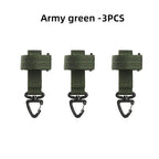 1/3/5pcs Outdoor Keychain Tactical Gear Clip Keeper Pouch Belt Keychain Webbing Gloves Rope Holder Military Molle Hook