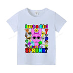 Sprunkis T-shirts Cartoon Oren Wenda Outdoor Clothes Short Sleeve Summer Cute Base Top Funny Birthday Gift