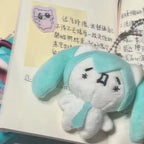 Hatsune Miku Anime Kawaii Mini Q Version Student School Bag Plush Doll Pendant Doll Keychain Girl Gift Accessories for Friends