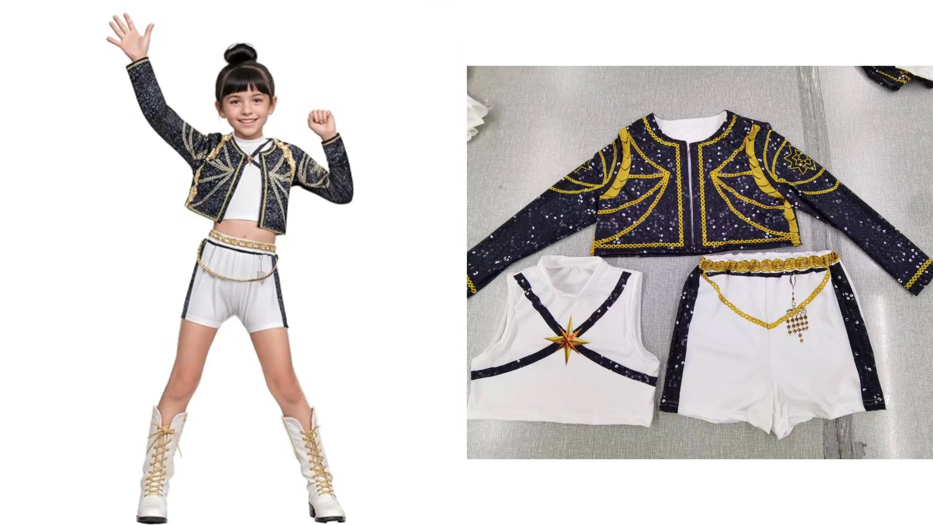 Girls Zoey Cosplay Girl Group Rumi Kids Costume Mira Outfit Favorite Stage Performance Clothes Halloween Animated Movie Dress Up