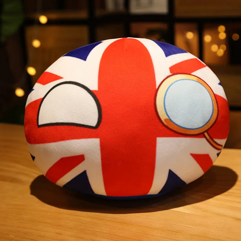 Wholesale Hot 10/30/40cm Polandball Country Ball Toy Plush Pendant Doll Countryball Ussr Usa France Russia Uk Japan Germanyitaly