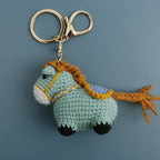 Funny Zebra Crochet Keyrings For Bag Pendant Handmake Animal Doll Knitting Keychain Cute Sheep Keyrings Gifts Custom Accessories