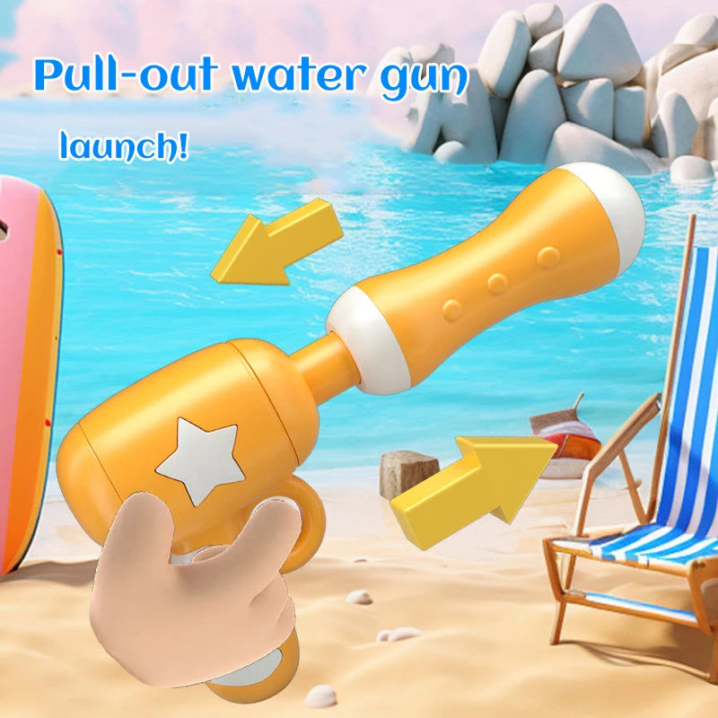 Cartoon Water Guns Toy Summer Kids Outdoor Beach Backpack Water Guns Toy Children's Interaction Water Fight Game Toys Water Guns