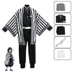 Anime Kimetsu No Yaiba Kamado Nezuko Cosplay Kostuum Kimono Demon Slayer Cosplay Pruiken Haren Halloween Carnaval Vrouwen Outfit