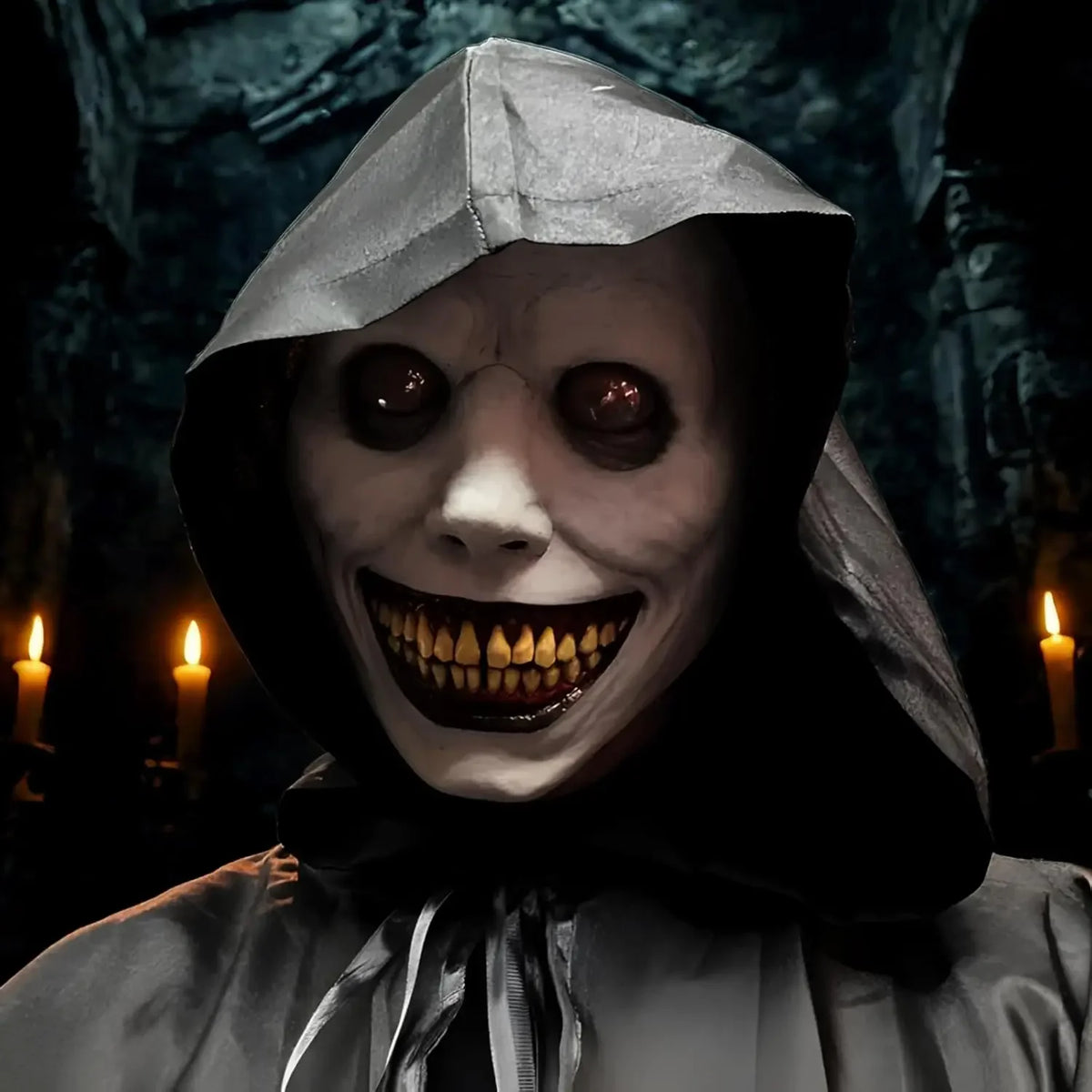 Scary Halloween Mask - Realistic Natural Latex Creepy Horror Mask with Eye for Adult Halloween Cosplay Costumes Party