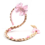 New Frozen Series Elsa Headband For Girls Snow Wig Braid Rhinestones Crown Hairband Birthday Party Princess DIY Hair Accessories