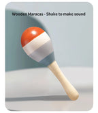 Baby Handheld Bell, Ringing Instrument, Early Childhood Education, Soothing Bed Bell, Wooden Gripping, Chewing Toy