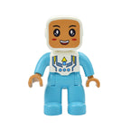 Big Size Figures Building Block Doll Family Farmer Pirate Worker Doctor Policemen Large Brick Compatible Build House Duploes Toy