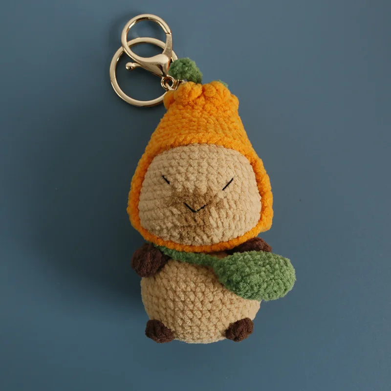 Cartoon Animal Doll Series Handmake Crochet Keychain Cute Sheep Doll Keyrings Crochet Puppy Keychains Gifts Custom Accessories