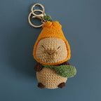Cartoon Animal Doll Series Handmake Crochet Keychain Cute Sheep Doll Keyrings Crochet Puppy Keychains Gifts Custom Accessories