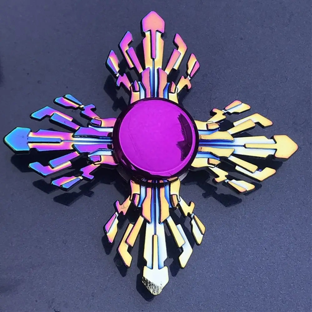 Dragon Wings Hand Spinner Alloy Low Noise Metal Rainbow Finger Spinner Anti-Anxiety High Speed Fingertip Gyro Birthday Gift