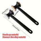 Heavy Duty Kitchen Meat Tenderizer Hammer with Rubber Grip, Stainless Steel Head for Effortless Pounding and Tenderizing
