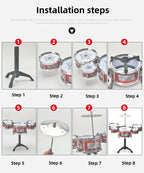 Drums, jazz drums, music enlightenment for children and babies, toys, imitation Musical Instruments, beginners practicing Musica