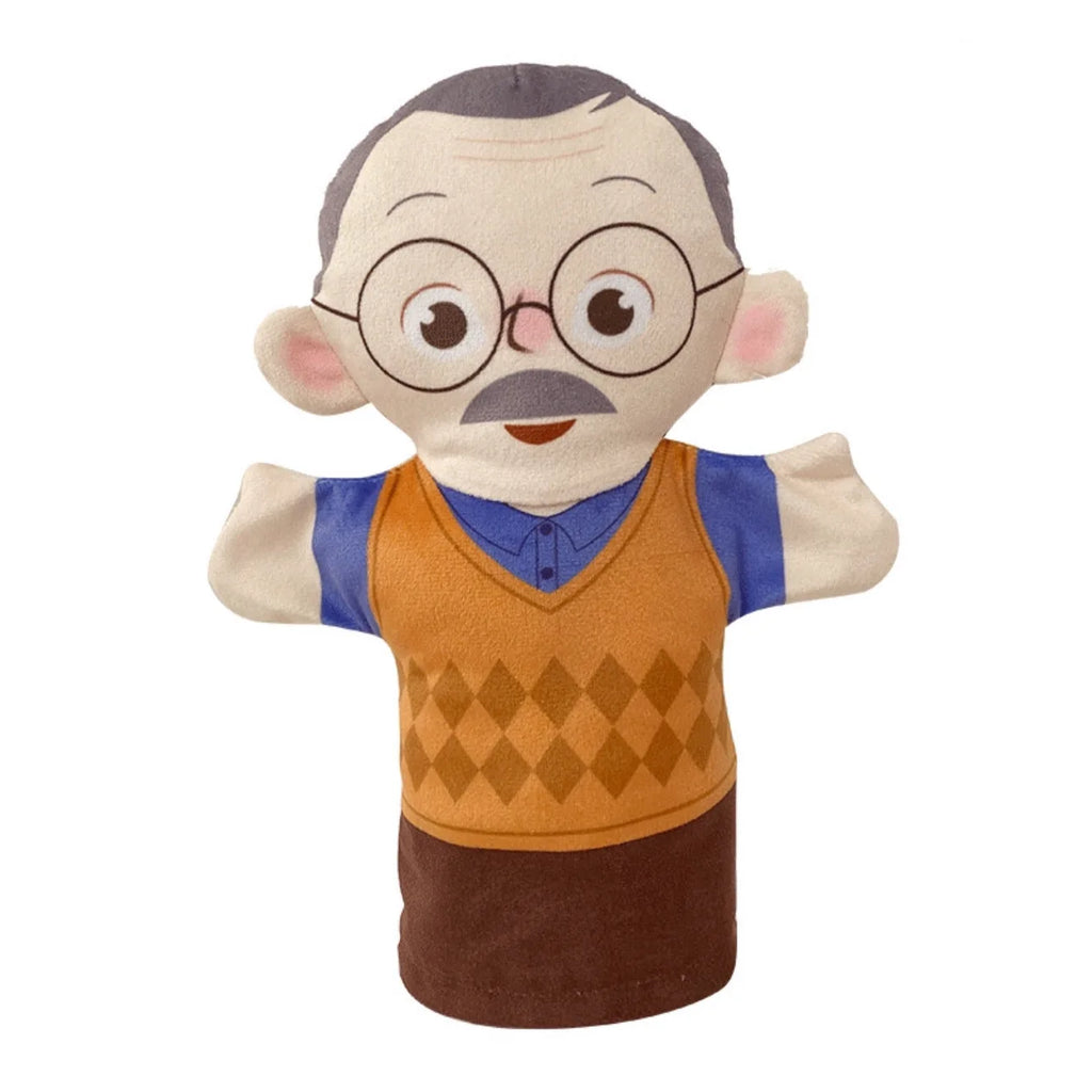 25cm Sweet Family Hand Puppet Dolls Early Education Learning Stuffed Plush Toys Cospaly Hand Finger Puppets for Children Gifts