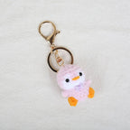 Mini Penguin Series Crochet Keychain For Car Keys Pendant Cartoon Animal Doll Keyrings Knitted Penguin Keychain Custom Accessory