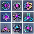 Dragon Wings Hand Spinner Alloy Low Noise Metal Rainbow Finger Spinner Anti-Anxiety High Speed Fingertip Gyro Birthday Gift