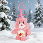 New Genuine Carebears Plush Rabbit Hat Keychain Rainbow Bear Doll Pendant School Bag Ornament Gift