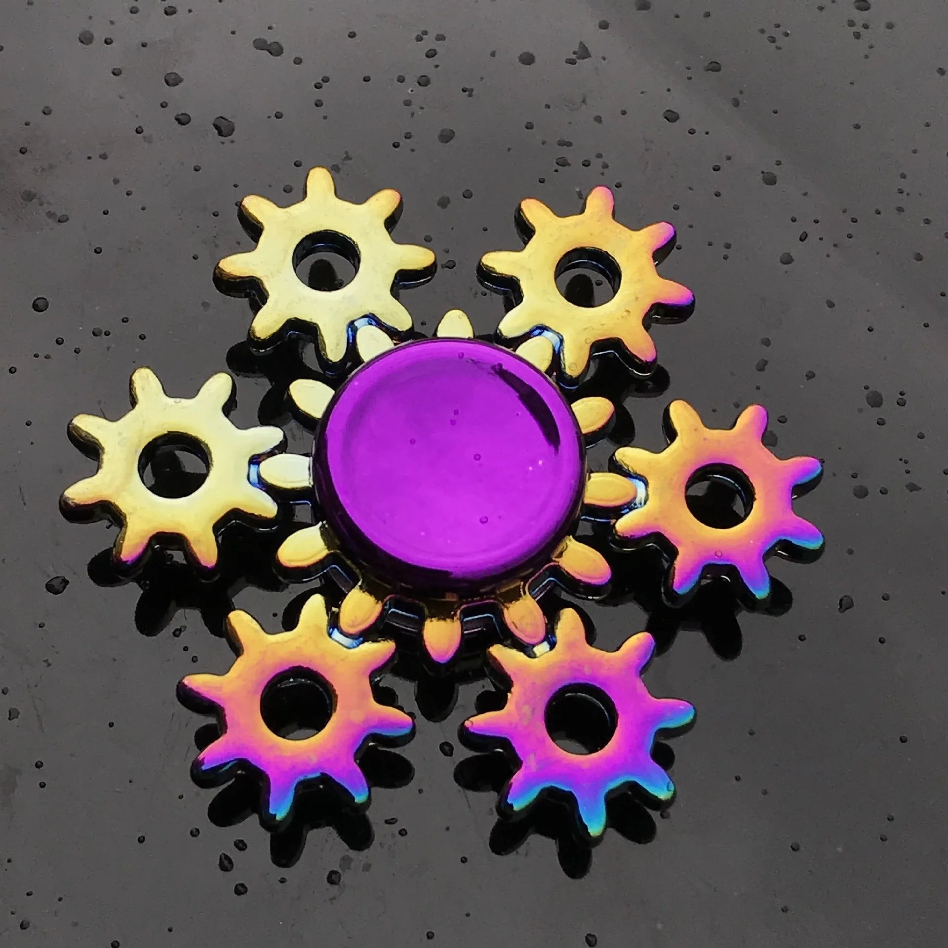 New Metal Rainbow Fidget Spinner Gradient Color R188 Mute Bearing EDC Hand Spinner Fingertip Gyro Anti-Anxiety Adult Toys Gifts