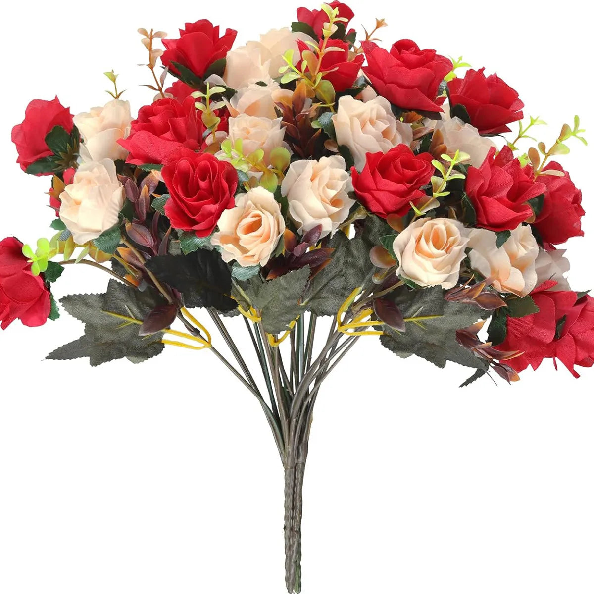 Artificial Flowers Silk Rose Wedding Home Festival Room Decoration Bride Bouquet Diy Scrapbooking Garland Wall Photography Props
