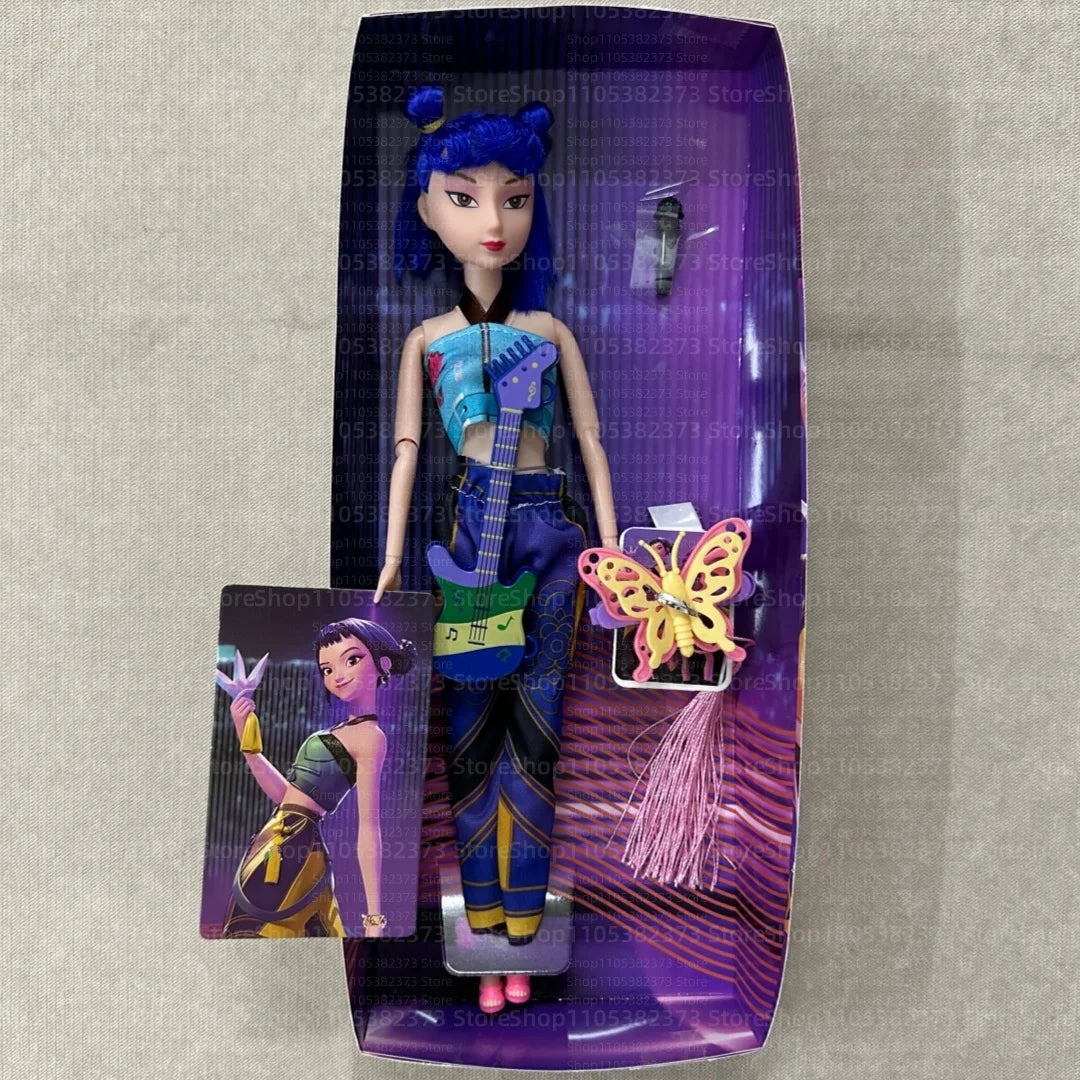 Kpop Rumi Mira Zoey Vinyl Doll Anime Hunters Girl 11 Inch Articulated With Theme Music Cute Toy 3PCS Set Gift for Kids Girl Fans