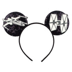 2026 Festival Party Cosplay Mouse Ears Headband 3.3" Ears Glitter Hairband For Boys Girls DIY Cartoon Hair Accessories