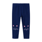 2 3 4 5 6 7 Years Girls Leggings 100% Cotton Girl's Trousers Little Girls Pants Skinny Cartoon Kids Children Leggings Trousers