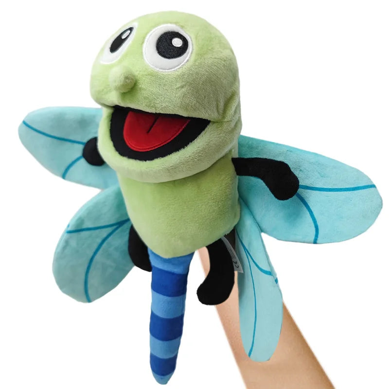 Insect Plush Hand Puppet Storytelling Bee Ladybird Butterfly Soft Stuffed Plush Toys Early Education Hand Finger Story Puppet