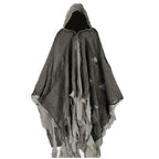 Horror Zombie Tattered Hooded Capes Unisex Halloween Ghost Dementors Cosplay Costume Day of The Dead Party Props Cloaks