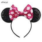 2026 Chic Embroidery Sequin Ears Headband Classical DOT Bow Hairband For Girls Women Party Head Wear Kids DIY Hair Accessories