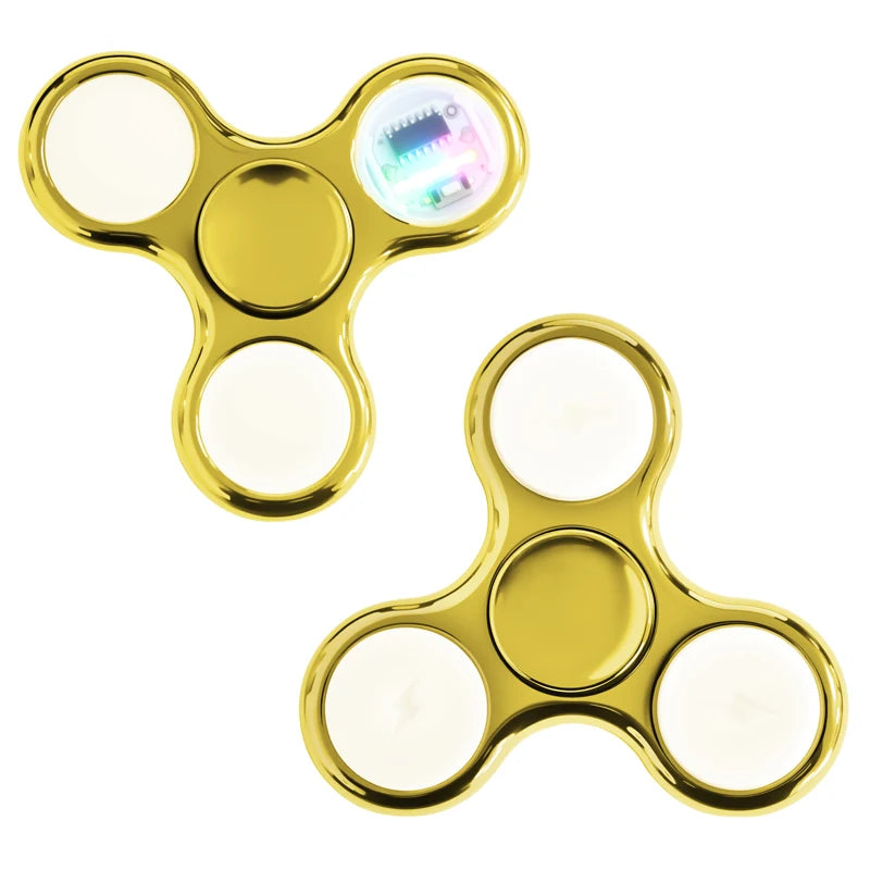 Creative Luminous LED Light Fidget Spinner Hand Top Spinners Glow In Dark Light EDC Figet Spiner Finger Stress Relief Toys