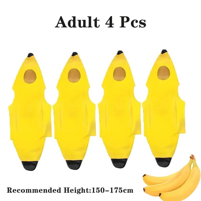Halloween Banana cosplay Halloween Costumes Children's Performance Costumes Banana Costumes Performance Parent-Child Costumes