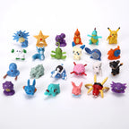 24-144pcs Pokemon Pikachu Action Figure Toys 2-3cm Mini Figures Model Toy Pikachu Anime Kids Doll Birthday Christmas Gifts