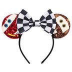 Disney Pixar Cars Kawaii Ear Headbands for Adults Lightning McQueen Hairband Cars on The Road Headwear Girl Bow Hair Accessories