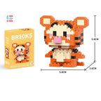 Cartoon Character Building Blocks Set - LiLo Stitch Winnie the Pooh Alien Tigger Toy Creative Gift Model Kit