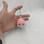 Cute Small Bear Couple Keychains Knitting Cartoon Bear Mini Animal Doll Keyrings Crochet Keychain Wholesale Custom Acceessories