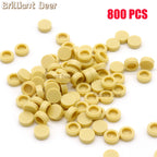 800PCS FLAT Tile 1x1 Dots Round Bricks 35381 98138 MOC DIY Building Blocks Parts for Mosaic Portrait Art Design Children Toys