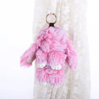Pendant Plush Toy Bags Pendant Jewelry Ornament Fluffy Toy Doll Plush Bunny Keyring Plush Bunny Keychain Rabbit Fur Keychain