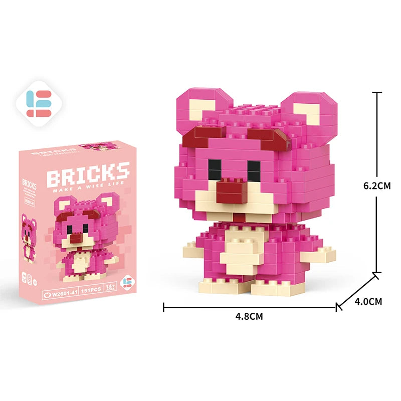 Disney Zootopia Small LinaBell Building Blocks Judy Nick Model Donald Duck Education Lotso Toys Mickey Mouse For Kids Birthday