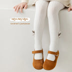 Autumn Winter Girls Pantyhose Solid Color Kids Ballet Dance Tights For Kids Stocking Velvet Heart Grils Leggings