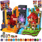 FUNXINEE Dinosaur Theme Park NEW Magnetic Blocks, 3D DIY Dinosaur Model, STEM Construction Toy, Creative Birthday Gift For Kids