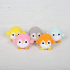 Mini Penguin Series Crochet Keychain For Car Keys Pendant Cartoon Animal Doll Keyrings Knitted Penguin Keychain Custom Accessory